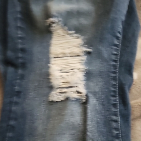 Torrid Denim Destressed Boyfriend Blue Jeans Size 14 Regular - Picture 1 of 5